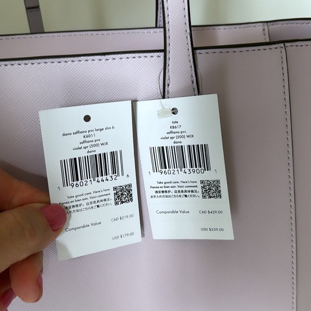 NWT Kate Spade Bundle Dana Tote and Wallet Set/ Saffiano - Picture 11 of 12